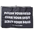 Shanker Golf - Funny Golf Towel - Microfiber Printed Hilarious Golf Accessory for Men - Two-Sided Reversible Towel