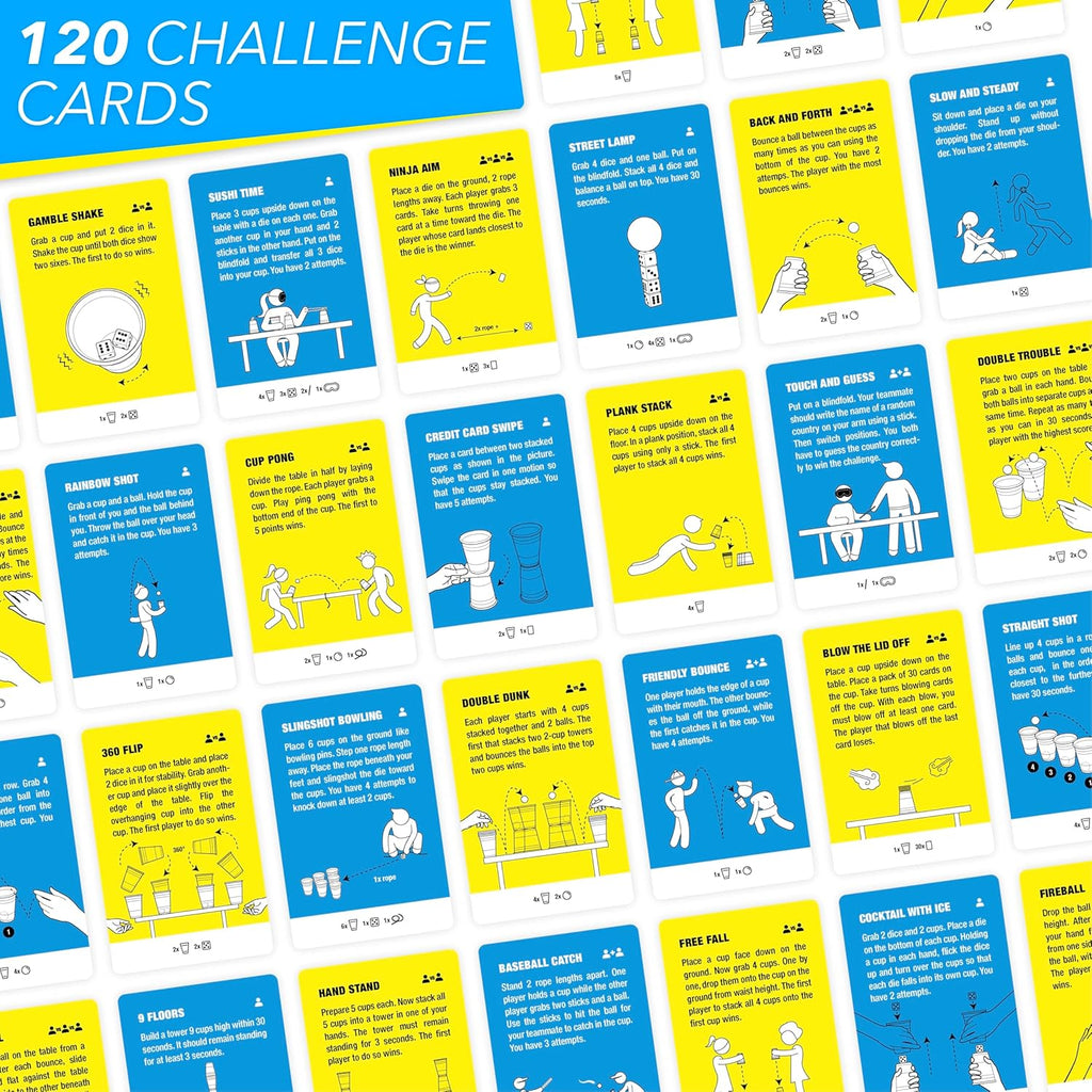 Super Skills - Competitive Action Game - 120 Fun Challenges for Family Nights & Parties