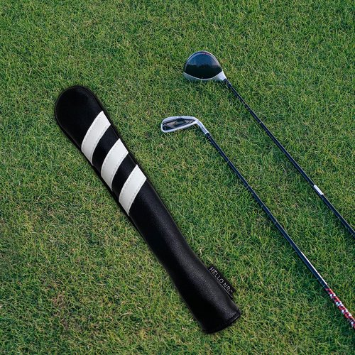 Yiju Golf Alignment Stick Cover Protective Case Scratch Resistant Golf Rod Protector for Aiming Exercise, Outdoor Golf Accessories, Black