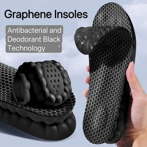 Cloud Soles | 4D Insoles for Men & Women - Anti-Fatigue, Shock Absorption, Foot Pain Relief - Black, XL