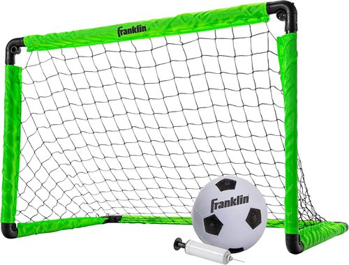 Franklin Sports Mini Soccer Goal Set - Includes Ball & Pump | Perfect for Backyard Play