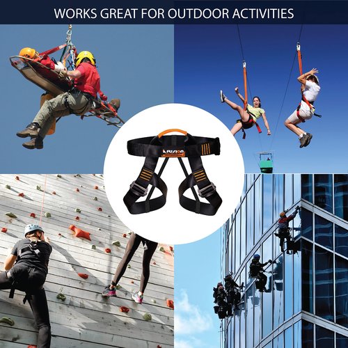 Fusion Climb Centaur Adjustable Half Body Climbing Harness, For Mountaineering, Rock Climbing, Rappelling, Safety Harness, Work Safety Belt, Fire Resucing, Caving, Climbing, Tree Climbing, Zipline