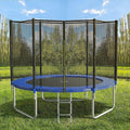 AOTOB Trampoline with Safety Enclosure Net - Heavy Duty Jumping Mat & Basketball Hoop | 8FT to 15FT Sizes