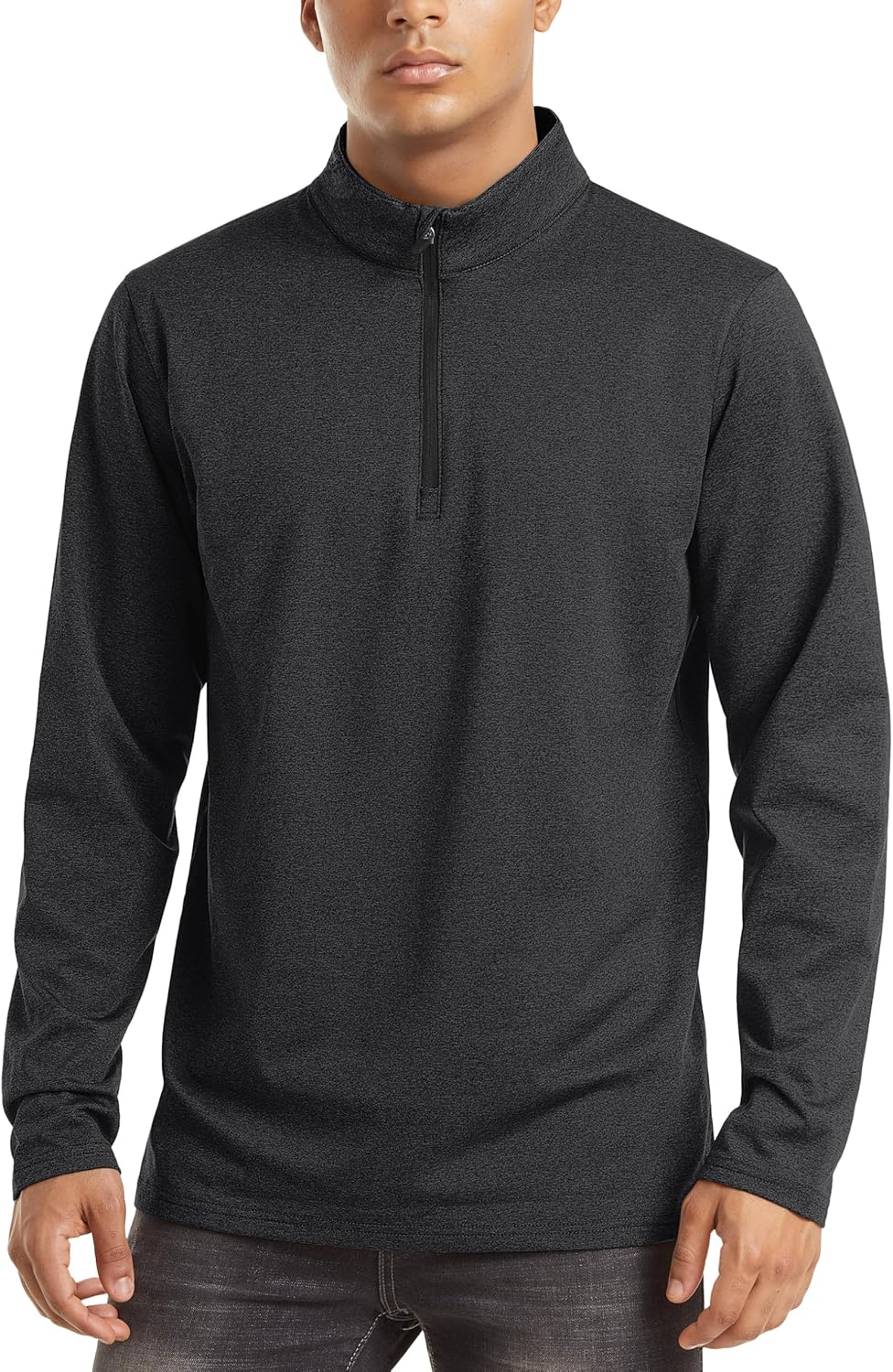 TACVASEN Men's Quarter Zip Pullover | Fleece-Lined Thermal Golf Sweatshirt in Various Sizes
