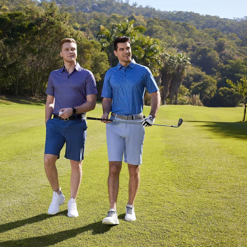 Skiennix Golf Shirt for Men - Dry Fit Short Sleeve Performance Polo | Moisture-Wicking Design