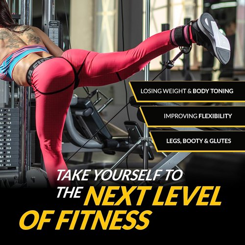 Body Reapers Ankle Cuff Cable Attachment - Adjustable Strap & Cushioned Design for Comfortable Leg Workouts