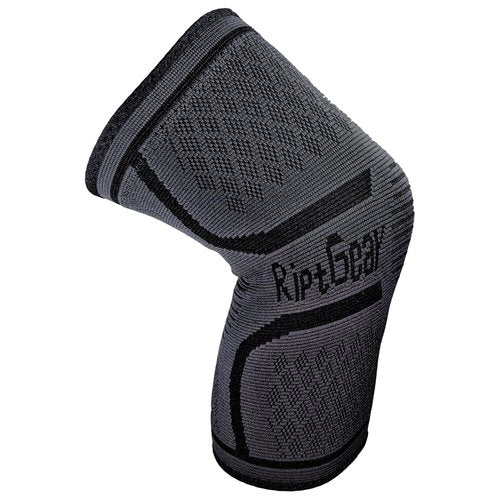 RiptGear Knee Compression Sleeve - Braces for Knee Pain - Compression for Arthritis, Meniscus Tear, Running, Walking - Support for Women and Men - Sleeves Weightlifting (Medium, Gray (1 Pack))