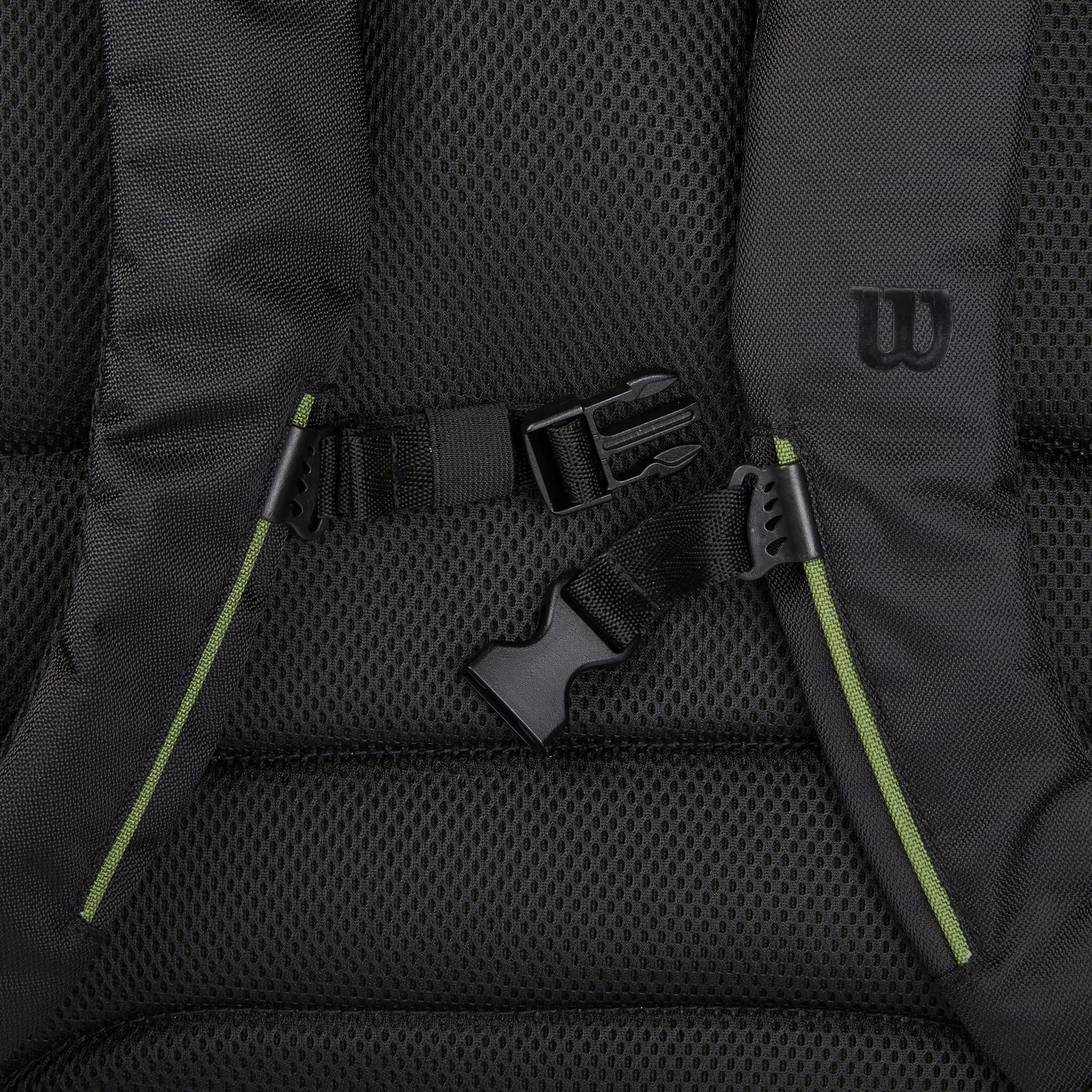 Wilson Blade V8 Super Tour Tennis Backpack - Green/Black, Holds up to 2 Rackets