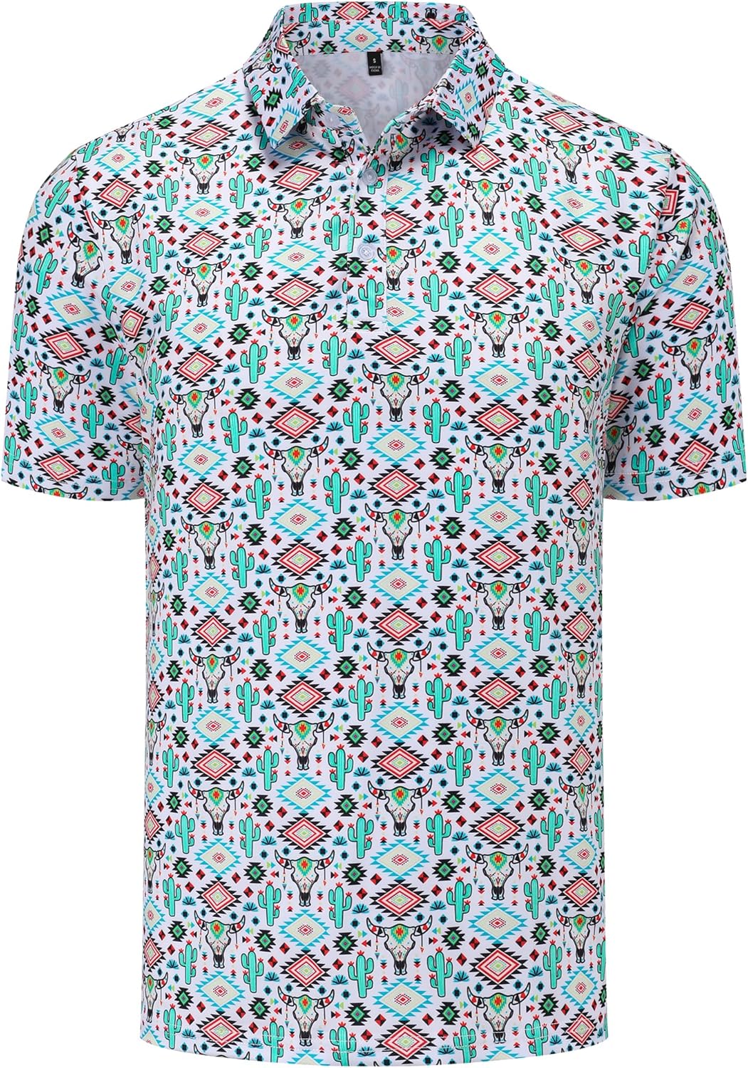 Skiennix Men's Golf Polo Shirt - Short Sleeve Dry Fit Moisture-Wicking Casual Style
