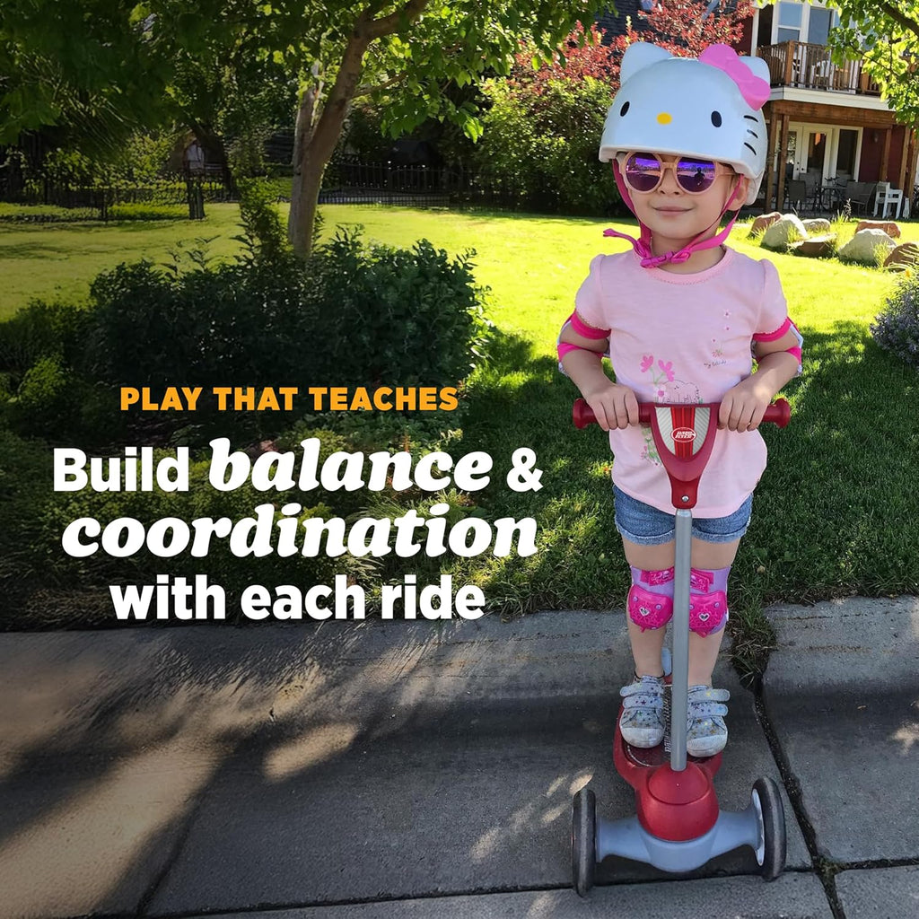 Radio Flyer My 1st Scooter - Red 3-Wheel Design for Kids Ages 2-5 | Extra Wide Base & Easy Foot Brake