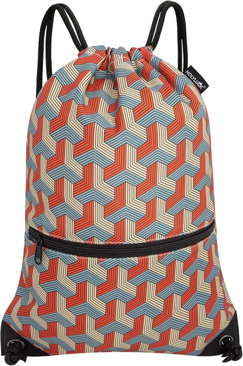 HOLYLUCK Drawstring Backpack - Versatile Gym Sackpack for Sports & Daily Use | Lightweight & Durable