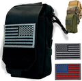 Skiennix Tactical Molle Pouch - Small EDC Utility Bag with US Flag Patch | Military Gadget Organizer