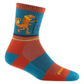Darn Tough Jr. Kids' Sal Micro Crew Lightweight with Cushion Hiking Sock (Style 3043) - Lava, Medium