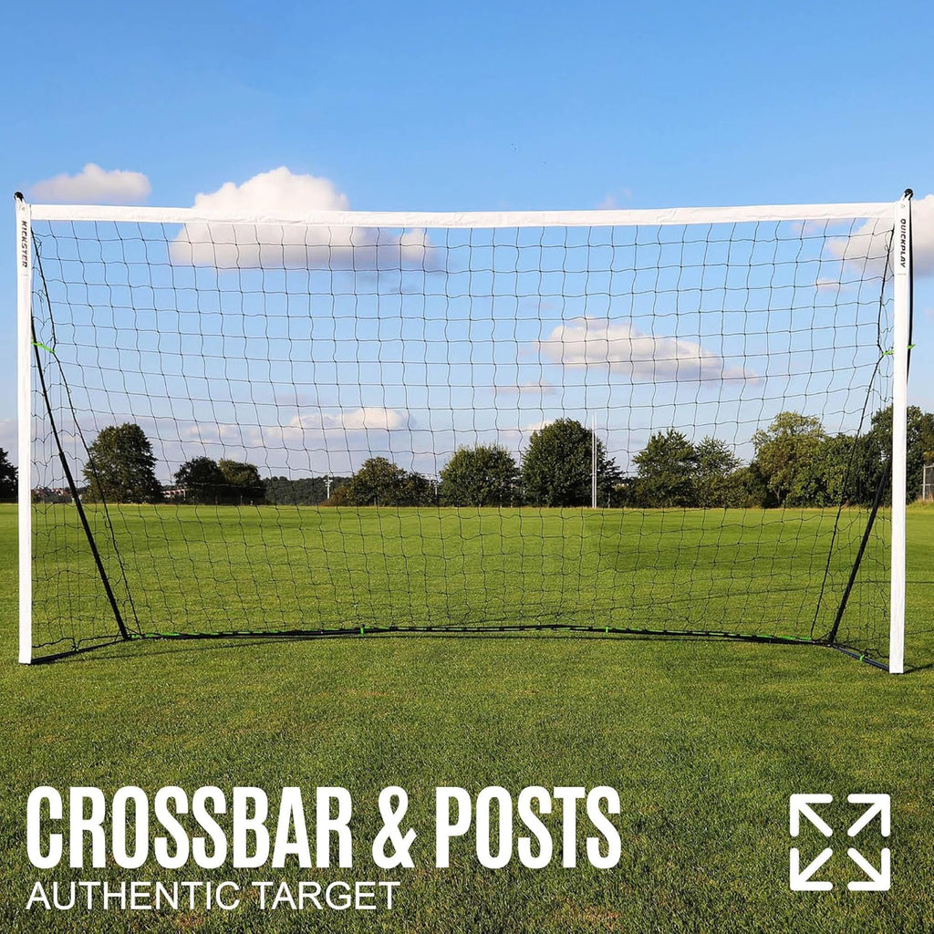 QUICKPLAY Kickster Soccer Goal - Ultra Portable Design | Quick Setup & Carry Bag | 7 Size Options Available