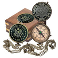 Army Gift, U.S Army Military for Men and Women, Engraved Army Compass with Leather case, United State Army Gift, Army Brass Compass, Army Retirement Gift, Personalized Compass (Army Wooden Box)