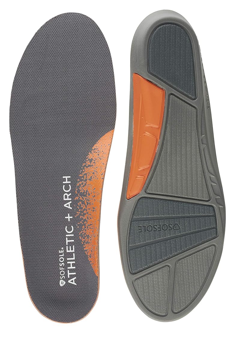 Sof Sole Men's Athletic High Arch Performance Full-Length Insole - 9-10.5 US (Variation: 9-10.5)