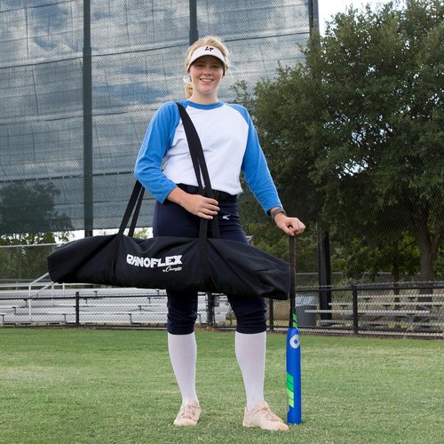 Champion Sports Baseball Softball Net - Portable Rhino Flex Pitching & Batting Training Net