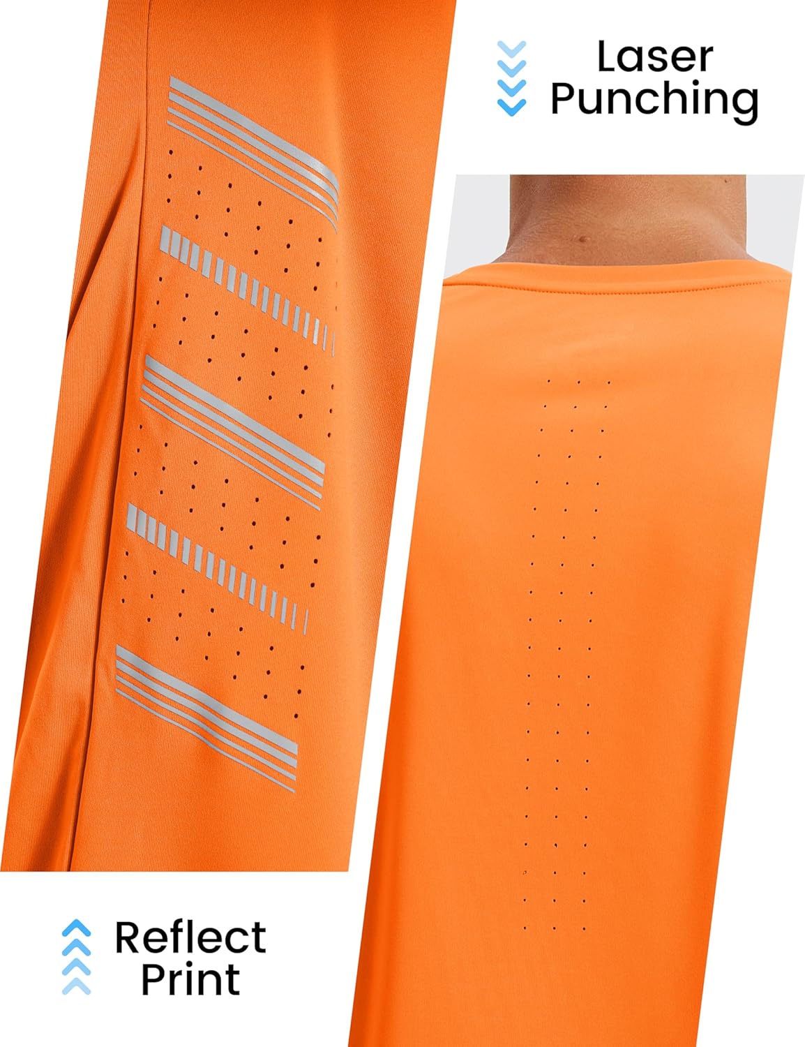 TACVASEN Men's Athletic Workout Shirts - Dry Fit Running Rash Guard | UPF 50+ Breathable Gym Tee