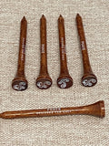 PGACE Golf TEES Bamboo Golf Tees 2-3/4 Inch (70mm) | a Pack of 100 Units of Smooth Low Friction Bamboo Golf Tees | Extra Durable | Stronger Than Wood Golf Tees | Biodegradable
