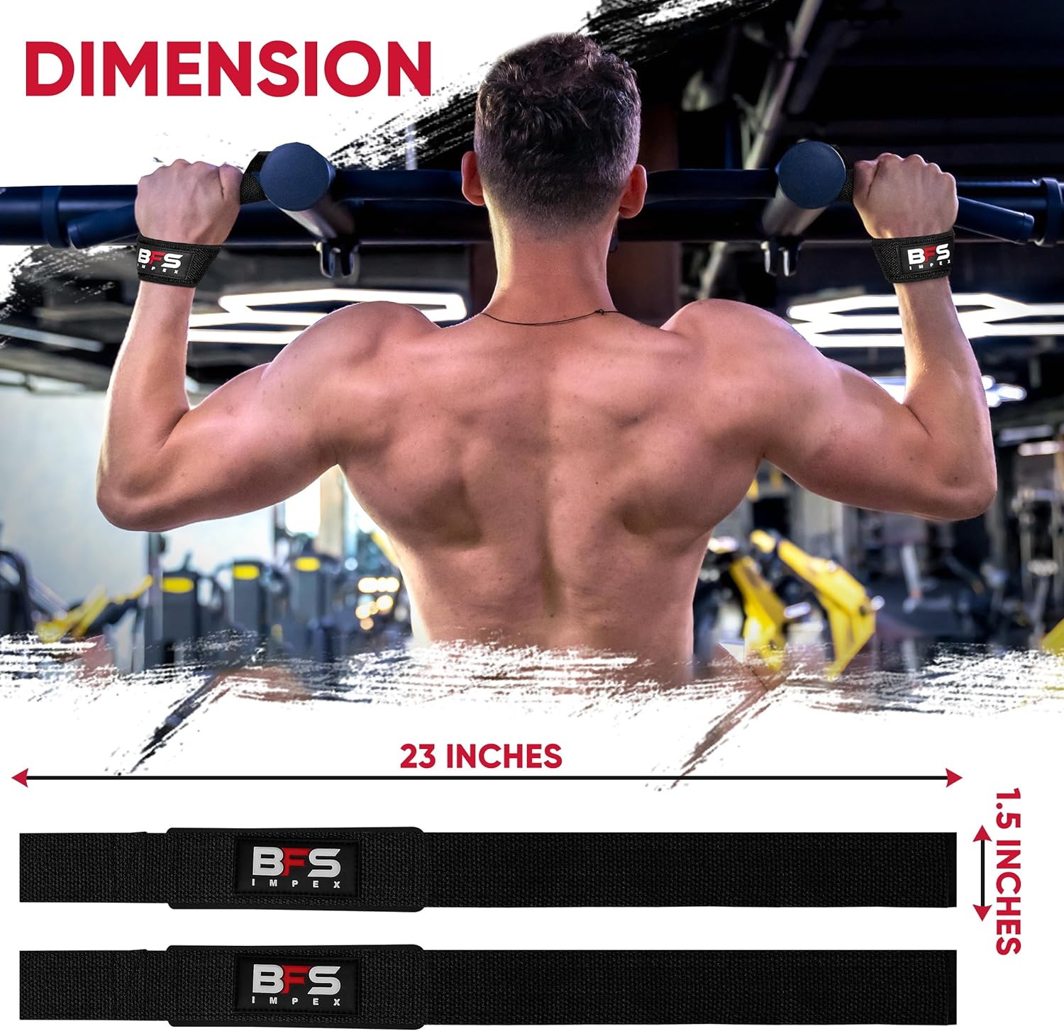 Skiennix Lifting Straps - Neoprene-Padded Cotton Weightlifting Straps for Men & Women | Ideal for Bodybuilding & Powerlifting
