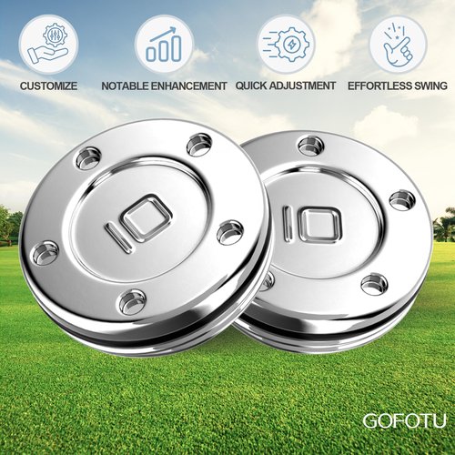 Gofotu 2pcs 30g Golf Custom Weights Compatible with Titleist Scotty Cameron Golf Club Putters Newport No Painting (2pcs 30g)