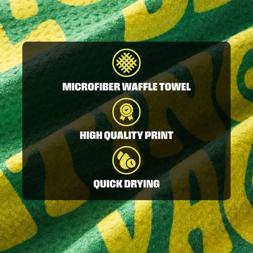 Shanker Golf - Funny Golf Towel - Microfiber Printed Hilarious Golf Accessory for Men - Two-Sided Reversible Towel