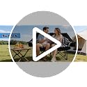 Oversized Double Camping Chair with Padded Seat & 2-in-1 Drink Cooler - Black