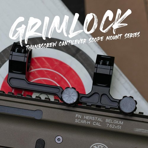 Monstrum Grimlock Series LPVO Scope Mount - Durable, Lightweight Design for Precision Shooting