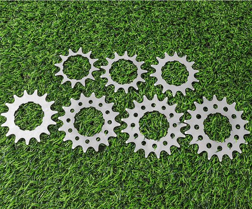 Yundxi Single-Speed Bike Freewheel 12T/13T/14T/15T/16T/17T/18T Bicycle Flywheel High Strength Stainless Steel Bicycle Sprocket for Mountain Bike MTB (Silver 13T)