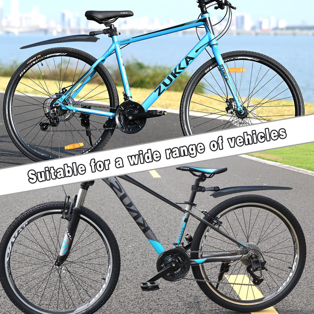 WEEROCK Rear Bike Fender Adjustable Bicycle Mudguard for 24 26 28 Inch Bicycle, Mountain Bike,MTB, 700C Road Bike