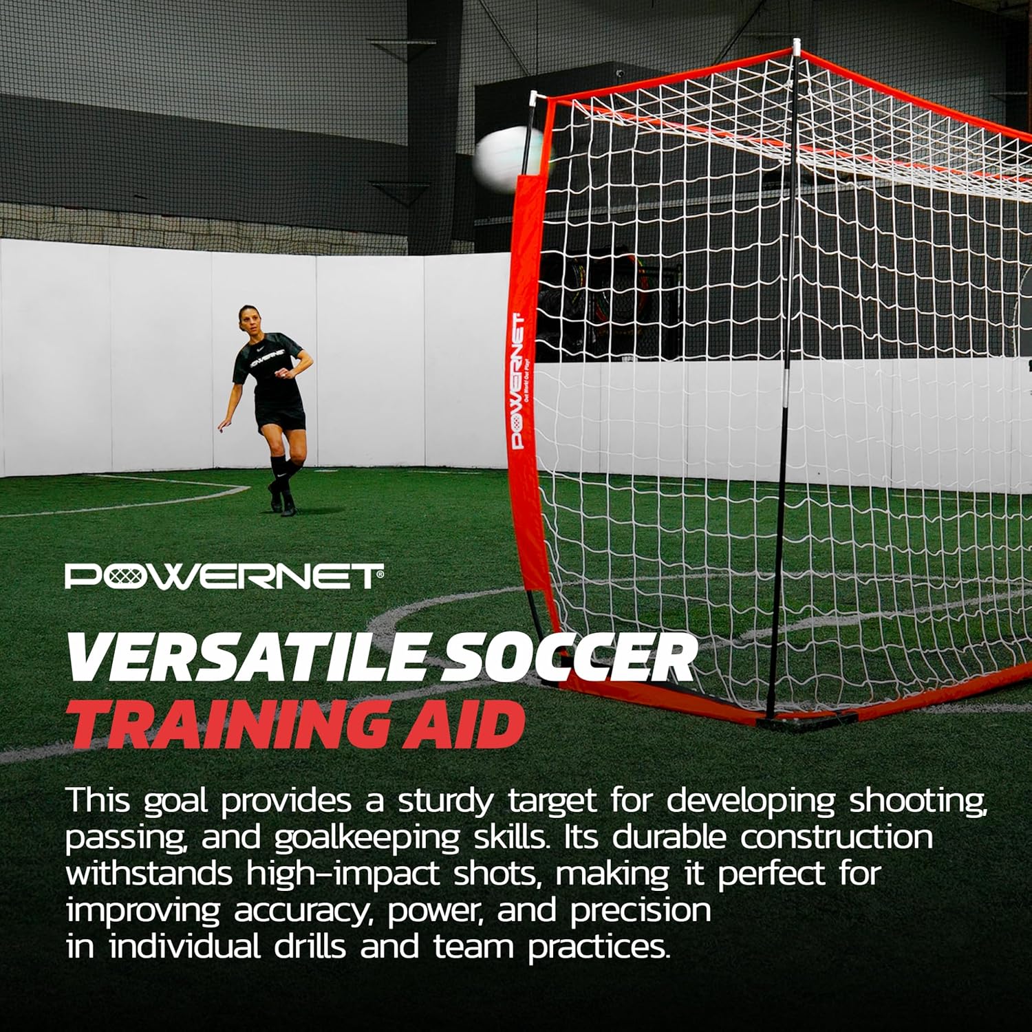 PowerNet Soccer Goal - Portable Backyard Soccer Net with Quick Setup | Multiple Sizes Available