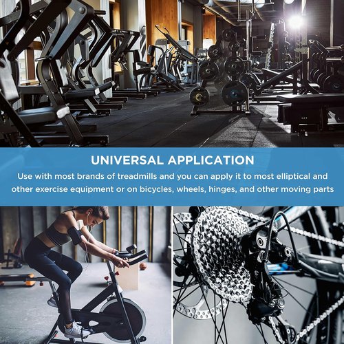 Action Fitness 100% Silicone Treadmill Lubricant - 4oz Bottles with Dual Applicators for Easy Maintenance | Extends Life & Smooths Operation (2 Pack)