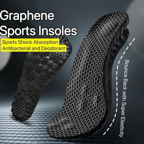 Cloud Soles | 4D Insoles for Men & Women - Anti-Fatigue, Shock Absorption, Foot Pain Relief - Black, XL