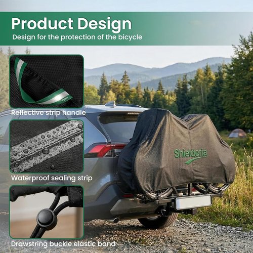 Bike Cover for Transport | Skiennix 600D Heavy Duty Waterproof Oxford Cloth for 3 Bikes - SUV, Truck, RV