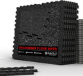 Mikolo Gym Flooring Mats - 12 Pcs High-Density EVA Foam | 48 Sq Ft Interlocking Protective Workout Mat