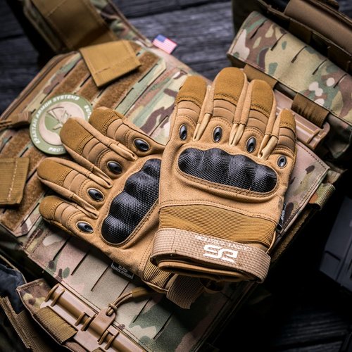Glove Station Touchscreen Utility Gloves for Men - Hard Knuckle Protection for Motorcycle & Outdoor Work | Black XX-Large