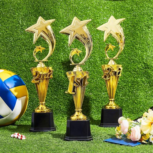 1st Place Trophy - Plastic Sports Award Cup for Football & Soccer Tournaments | Fun Prize for Competitions
