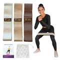 Lotus et Moi Resistance Loop Exercise Bands, 3 Set of Stretch Bands for Booty Legs, Pilates Bands, Resistance Bands for Fitness, Strength Training, Physical Therapy, Workout Bands for Women, Yoga Band