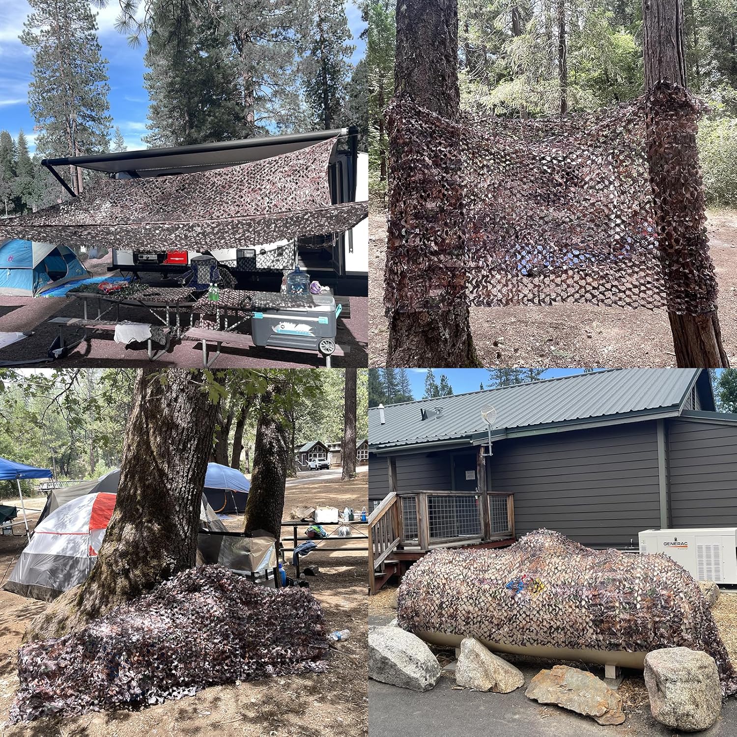 Skiennix Camo Netting - Versatile Camouflage Tarp for Hunting, Camping & Party Decor | 20x20, 10x20, 10x10 Sizes