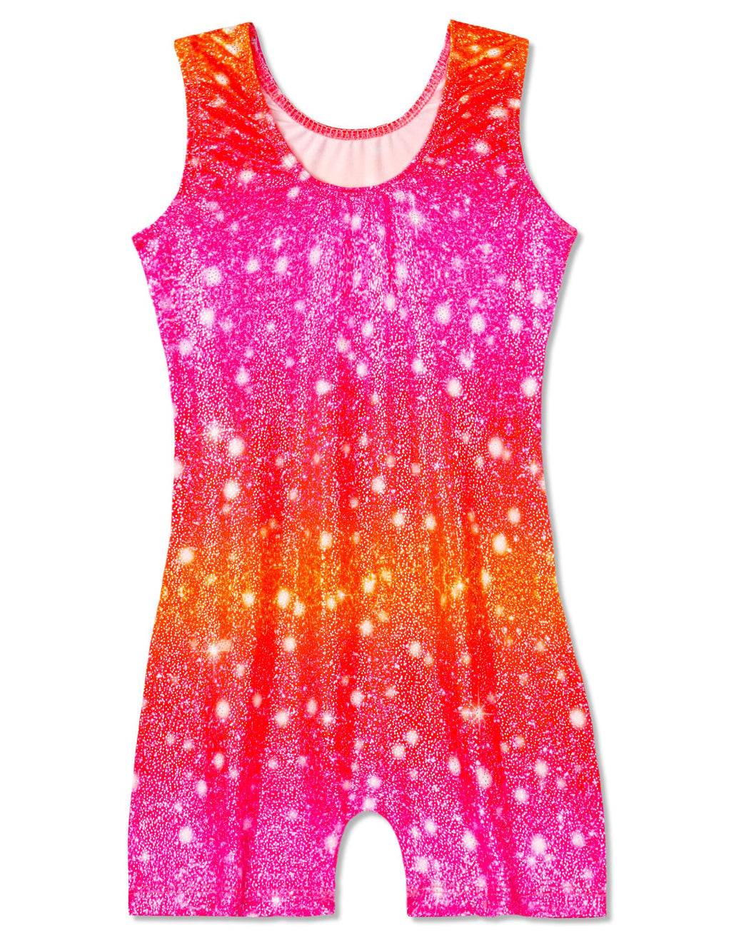 Domusgo Leotards for Girls Gymnastics Size 5-6 Years Old Sparkle Red Rose One Piece Athletic Unitards Sports Tumble Bodysuits