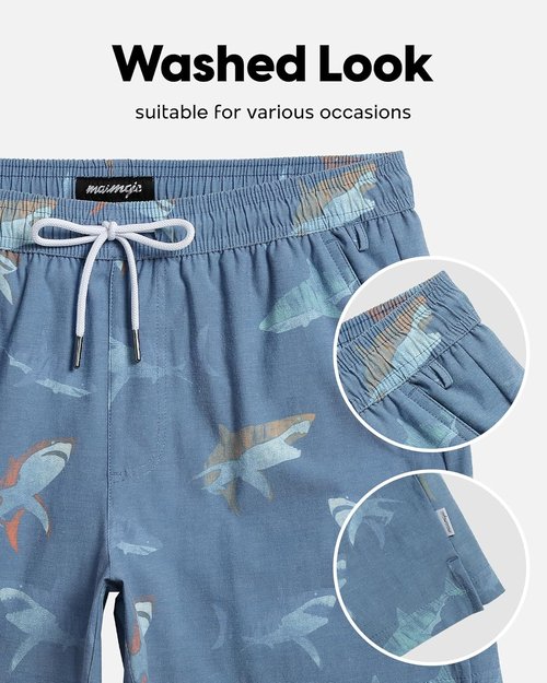Maamgic Men's Swim Trunks - Quick Dry Beach Shorts with Compression Liner & Zipper Pocket | 5.5 Inch