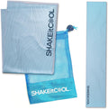 SHAKEitCOOL Cooling Towel - Stay Cool in Style | Lightweight, Soft, Sun Protection - Blue Wave