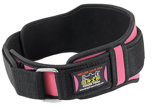 Pro Lifting Belt for Women - Black and Pink Weightlifting Support Belt - 5" Wide - 3 Length Sizes - Rubber Pull for Easy Removal - Stylish Fitness Gear & Exercise Accessories (Pink, X-Small)