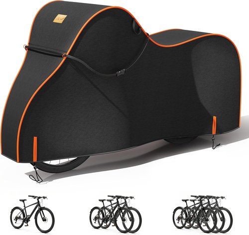 Bike Cover Waterproof - 600D Heavy Duty Bicycle Covers for 1-3 Bikes | UV, Rain, Dust & Snow Protection