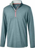 Obla Golf Quarter Zip Pullover - Men's Fleece Mock Neck Sweatshirt for Winter Warmth | Long Sleeve