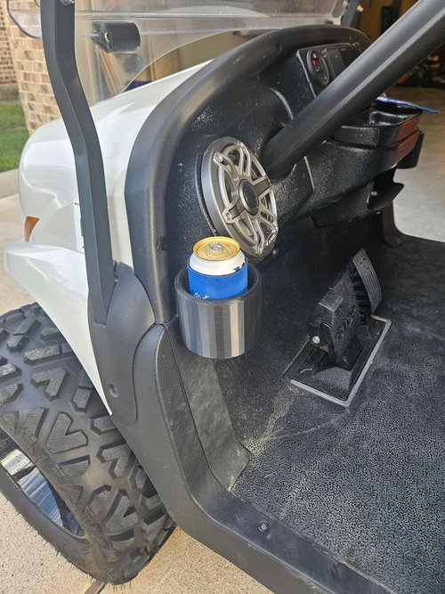 Golf Cart Cup Holders for VIP Dash Club Car Onward Precedent Tempo VIP Dash Kit Front Cup Holders Custom Design Golf Cart Accessories (Black)