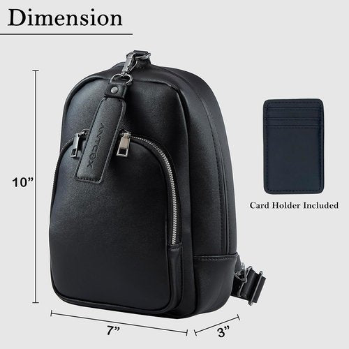CCW Sling Bag - Magnetic Closure Casual EDC Bag for Fast Access | Concealed Carry Crossbody for Men & Women - Black