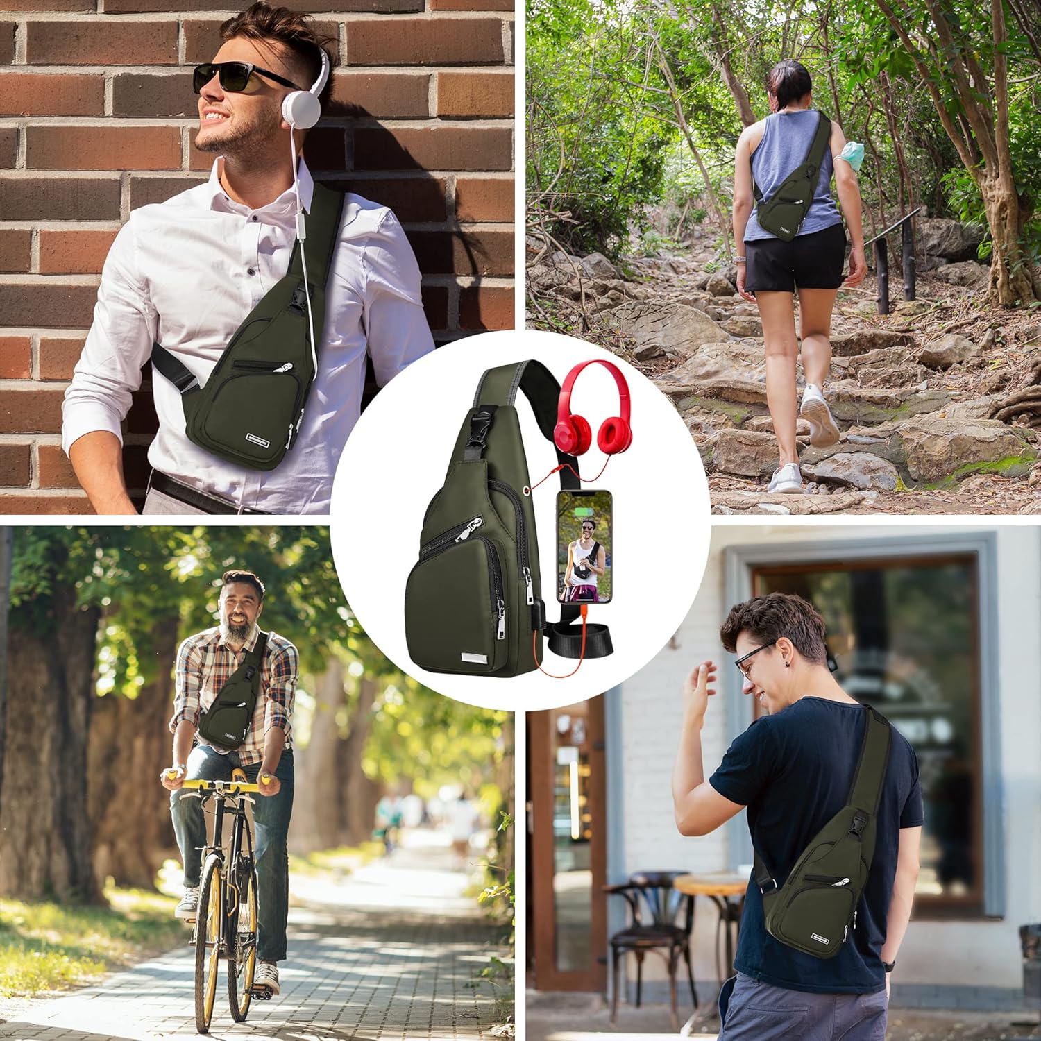 Skiennix Waterproof Sling Bag - Versatile Crossbody Backpack for Hiking | Unisex Daypack