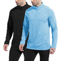 JUNMAO 1/4 Zip Pullover Sweatshirts Men Long Sleeve Golf Shirts Quarter Zip Pullover