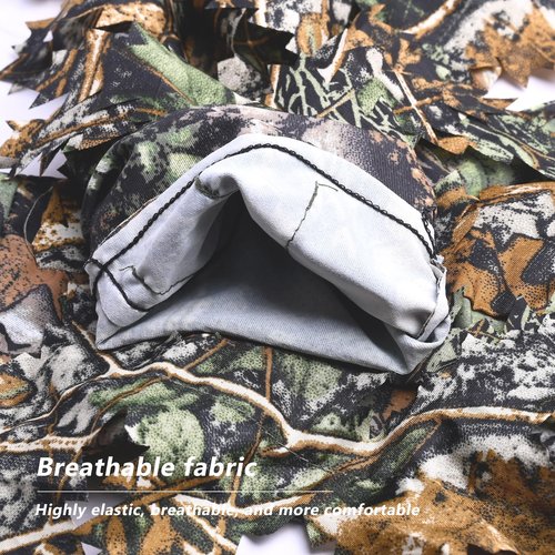 EAmber Camouflage Hunting Gloves 3D Leaf Camo Gloves Pro Anti-Slip Lightweight Archery Accessories Hunting Outdoors
